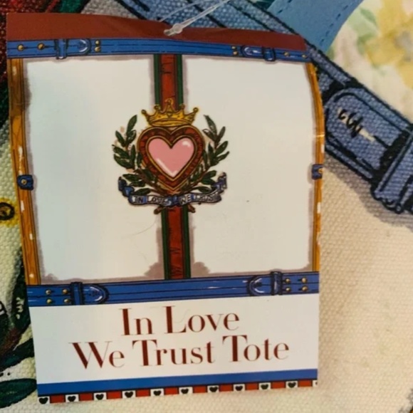 NWT BRIGHTON “IN LOVE WE TRUST TOTE” BAG- 2 - Picture 3 of 12